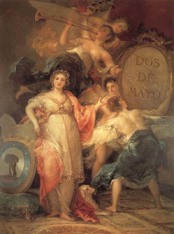 Francisco Goya Allegory of Madrid oil painting image